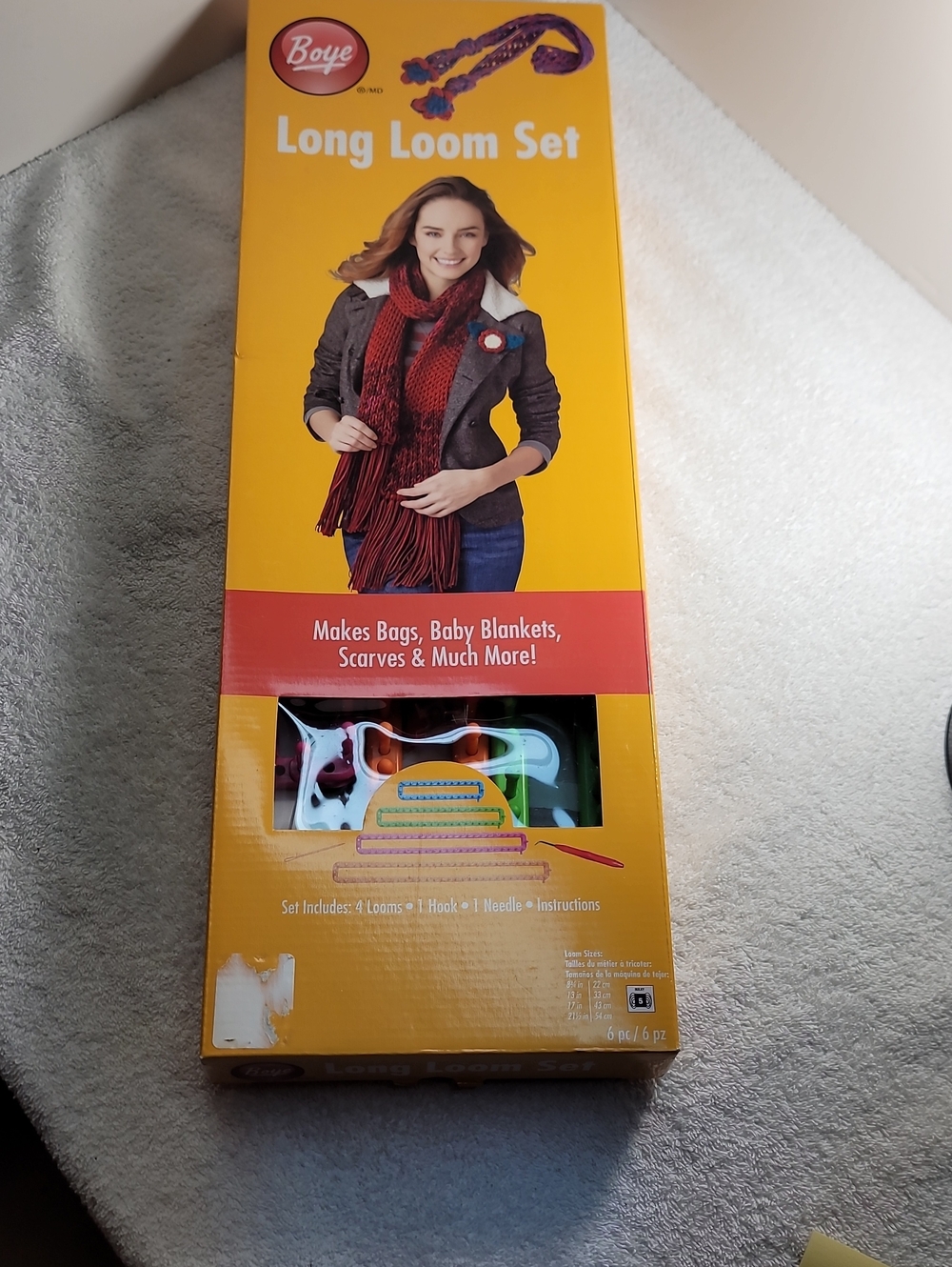 Long Loom Set - Makes Bags, Scarves Abd More - NWOT